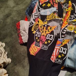 Graphic Hoodie with Bold Patches